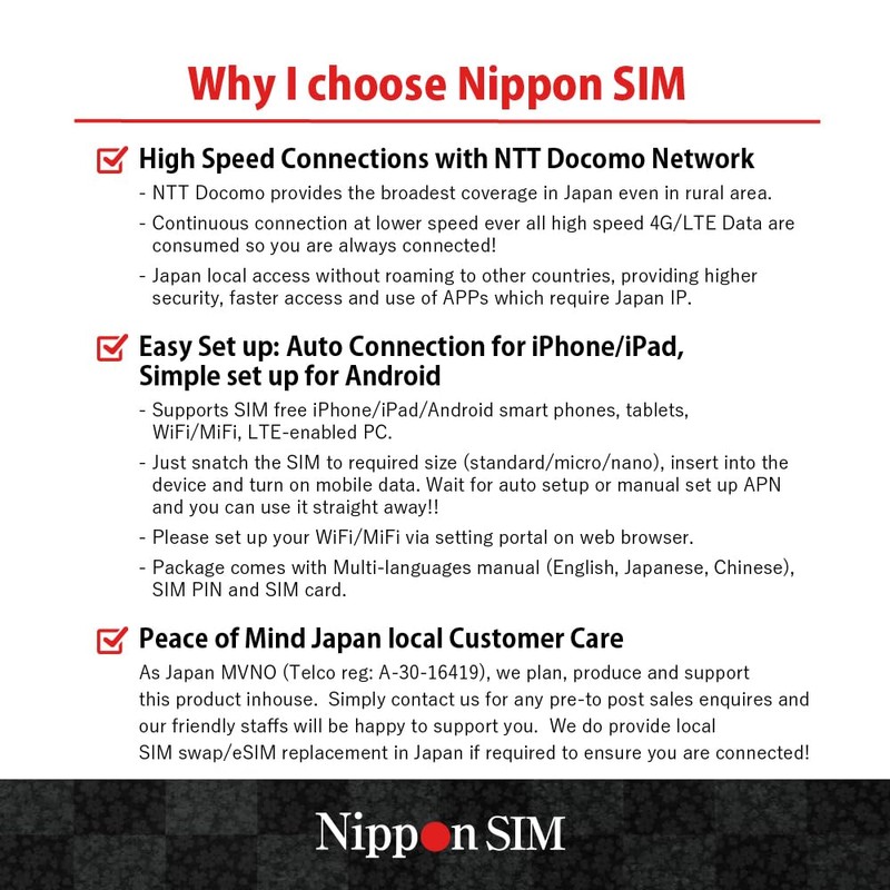 Japan SIM Card 90 Days Data Only | 135GB High-Speed