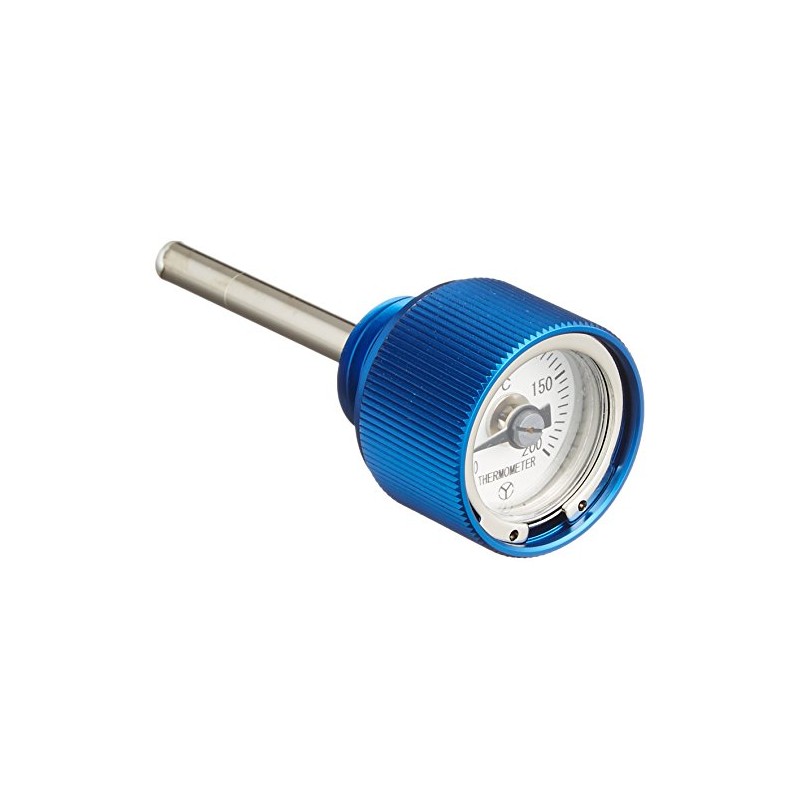 Daytona 93338 Motorcycle Oil Thermometer with Dip Stick (Blue)