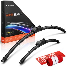 A-Premium Pack of 2 Front Windshield Wiper Blades with Wear Indicator & Towel - Compatible with Lexus NX200t 2015-2017, NX300h 2015-2021 & Toyota C-HR 2018-2021 - 26" and 16", Gen2V5, Left and Right