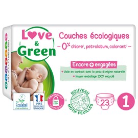 Love & Green Hypoallergenic Baby Nappies