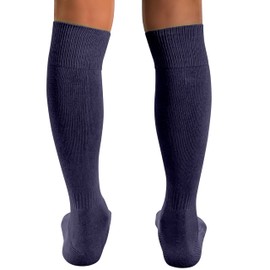 COUVER - Calcetines deportivos para jóvenes y niños, hasta la rodilla, acolchados, para béisbol, softbol, multideportes, Violeta oscuro, Large