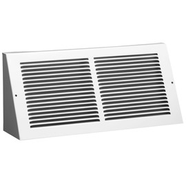 Hart & Cooley Extended Depth Triangular Baseboard Grill - 30 x 8 Duct Opening (White)