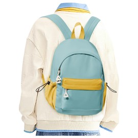 SEAFEW Mini Toddler Backpack for Kids, Kindergarten Backpack Daycare Pack for Girls Boys, Cute Kindergarten Backpack School Bag Preschool Backpack, Blue Yellow