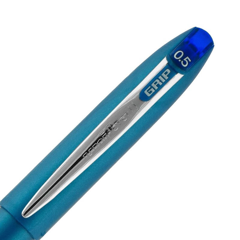 uni-ball 60705 Grip Roller Ball Pen Blue Ink Micro Dozen