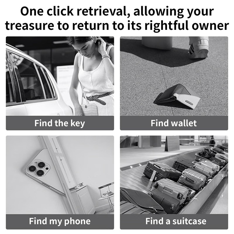 Air Tracker Item Finders, Bluetooth Locator Works with Apple Find