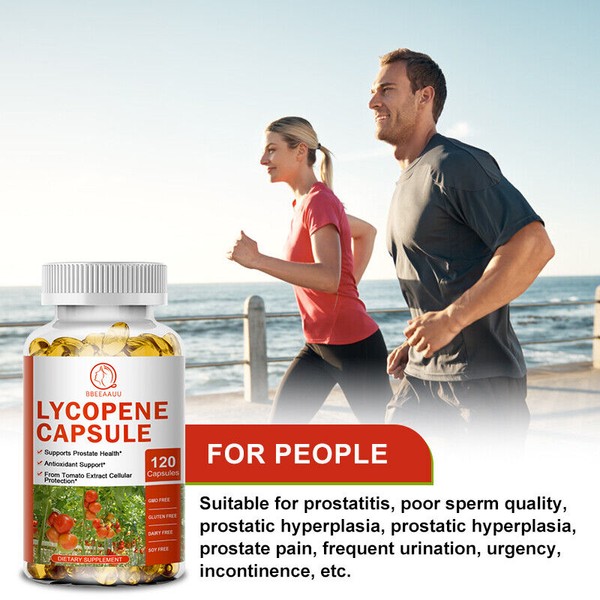 BBEEAAUU Lycopene Capsules High Protency Antioxidant & Prostate Health Support