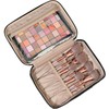 NISHEL Large Double Layer Travel Makeup Bag Women, Cosmetic Case,