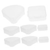 Baluue 8pcs Makeup Accessories Organizer Small Square Triangular Powder Puff