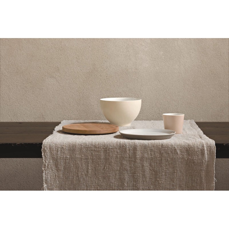 Alessi Tonale Stoneware Beaker, Light Grey - Set of 4