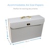 Cathedral Products Chic Geometric 19-Pocket Expanding File Case with Gold-Coloured