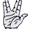 ZEGINs Live Long and Prosper Hand Sign Patch Embroidered Applique