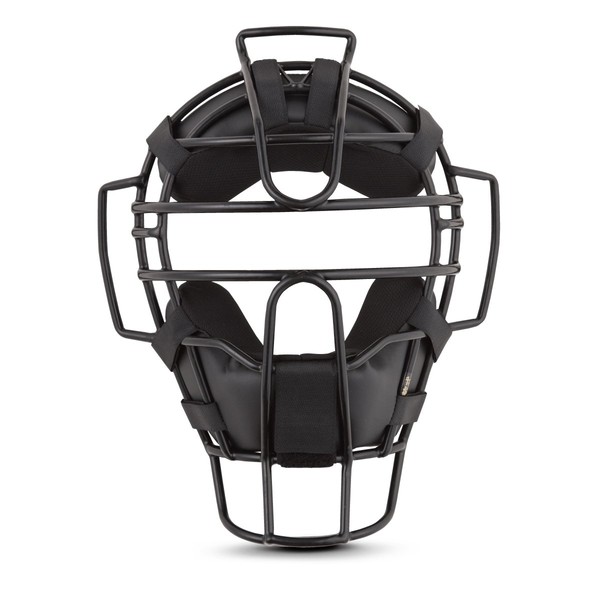 Wilson Hard and Soft (NPB High School Baseball) Referee Mask, Steel Frame, Titanium Frame/Black, black