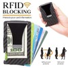 Carbon Fiber Wallet,RFID Blocking Card Holder for Slim Metal Wallet,Minimalist