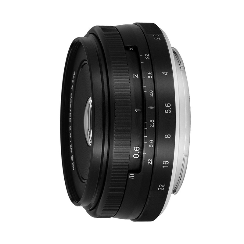 Meike 28 mm F2.8 Lens for Canon EOS M, Multicoated
