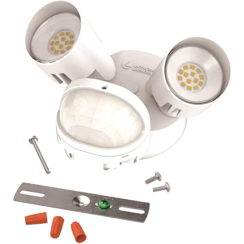Lithonia Lighting HomeGuard 2-Light LED Outdoor Flood Lights, Motion Sensor
