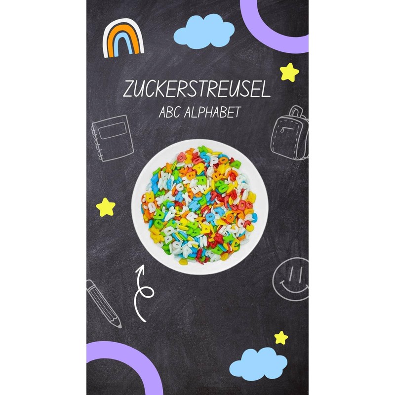 Zuckerstreusel - ABC Alphabet - 100g