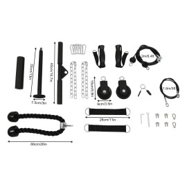 N/A Cable Weight Pulley System, Home Gym Equipment, Fitness Pulley Cable System