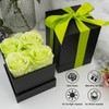 ZLEVEAYN 4 Pcs Fresh Preserved Roses in a Box Forever