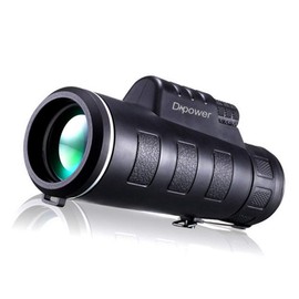 DFlamepower 10x42 HD Monocular with Full Optical Prism and Dual Focus Telescope, Waterproof, Portable Spotting Scopes for Bird watching black
