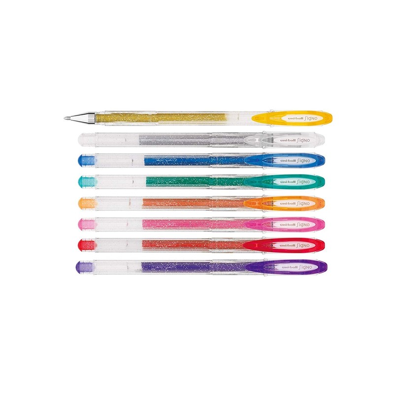 uni-ball Signo UM-120SP Sparkling Gel Ink Rollerballs - Assorted Colours,