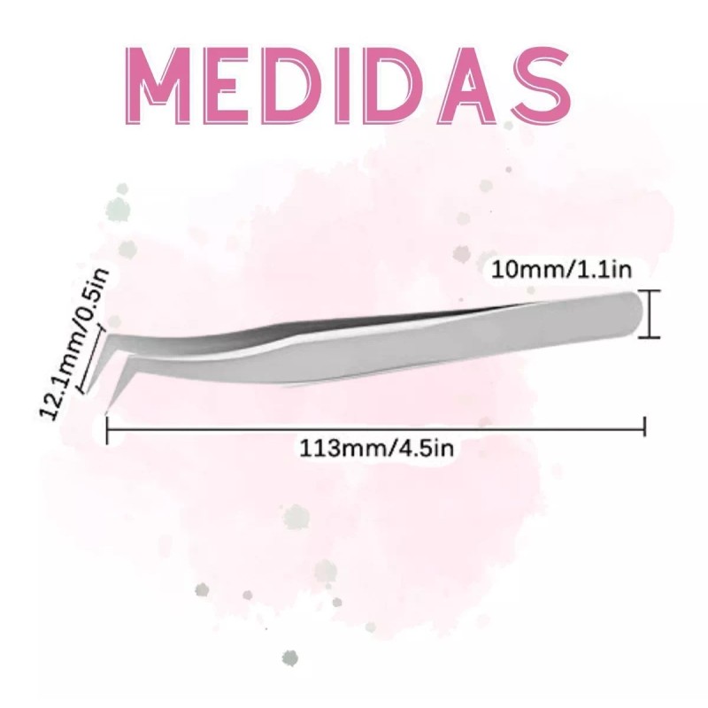 Universo en Linea Pinza Para Aplicación De Pestañas Mink 1