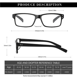 NORPERWIS Reading Glasses 6 Pairs Quality Readers Spring Hinge Glasses for Reading for Men and Women (6 Pack Mix Color -1, 0.75)