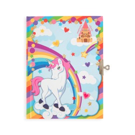 Michel-Toys Unicorn Diary, Cardboard, Multicolour, 18 x 13.5 x 1 cm