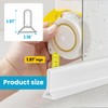 DLYYPLUS 39" Collapsible Shower Threshold Water Dam Water Stopper Barrier