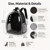 Transparent Pet Carrier Backpack for Travel – Ventilated Bubble Design
