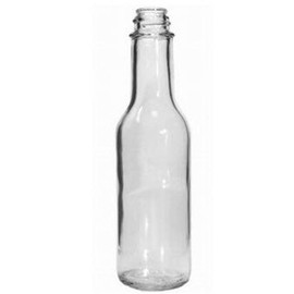 Bulk 5oz Glass Hot Sauce (woozy) Bottle Bundle (Lids & Tamper Resistant Bands) - case of 12