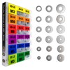 EEEEE Fender Washers for Screws (18 Types) Flat washers Assortment