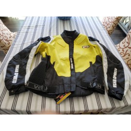 V-CAN Mens Mesh Armored Reflective Waterproof Motorcycle Jacket