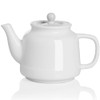 Sweejar 35 oz Porcelain Tea Pot, Teapot with Removable 18/8