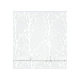 ESLIR Roman Blind with Velcro Tape Living Room Roman Curtain Burnout Curtains Modern Ribbon Blind Curtains White #4 W x H 120 x 140 cm 1 Piece