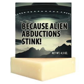 Totally Cheesy Funny Soap - Alien Invasion UFO Abduction Soap