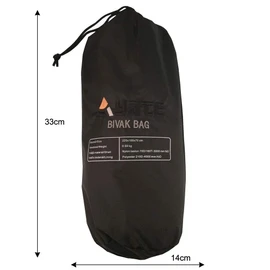 Aven Bivvy Bag - Waterproof - Robust - Half Zip - 2 Zippers Left and Right - for Sleeping Bag - Removable Mosquito Net - Sleeping Bag Cover