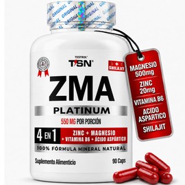 Zma Testrol Platinum Magnesio Glicinato Zinc Cápsulas