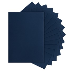 Silunkia 60 Sheets Navy Blue Cardstock 8.5 x 11 Heavyweight Paper, 250gsm/92lb Premium Printer Paper Card Stock for DIY Making Cards, Greeting Cards, Paper Crafting, Anniversary Card, Christmas Cards