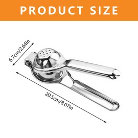 Alwodici Lemon Squeezer Stainless Steel Lemon Manual Juicer Multi Functional Fruit Manual Press Citrus Juicer Easy To Use And Clean Suitable For Lemon, Orange, Lime