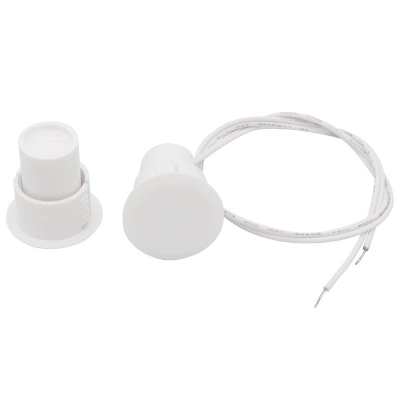 FOCMKEAS Recessed Wired Security Window Door Contact Sensor, Normally Open