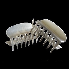 Hair Claws 6 cm Champagne Made in Germany Pack of 2 WeLoveBeads