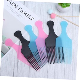 Mikinona 6pcs Wide Tooth Plastic Combs Rake Hair Brush Smooth Detangler for Salon Styling Hair Tool for Men Women