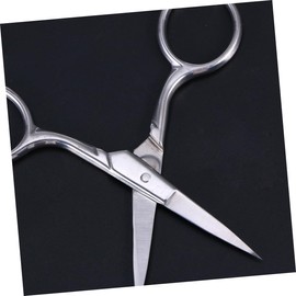 SAFIGLE Stainless Steel Facial Hair Scissors for Eyebrows Nose Hair Trimming Precision Cutting with Curved Tips Ergonomic Handle for Comfortable Grip for Men and Women