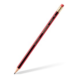 Staedtler Tradition 112 Pencil with Eraser Tip HB (Pack of12)