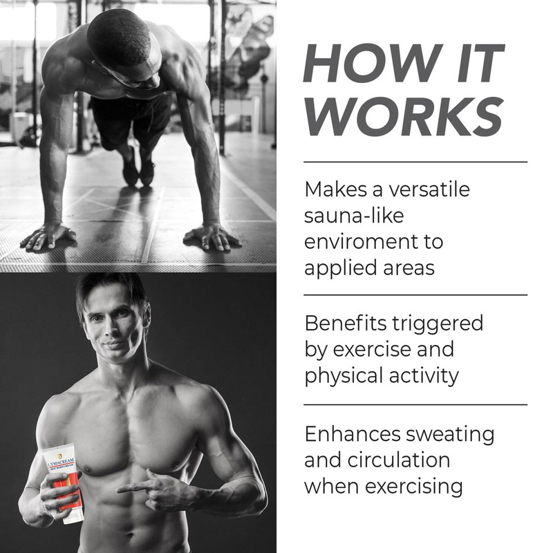 Lymacream Sweat Enhancer Cream - Hot Cream for Increased Sweat