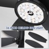 Surtime 42" Ceiling Fans with Lights-Low Profile Ceiling Fan with