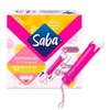 Saba Tampones Regular Con Aplicador Compacto, Flujo Moderado, 10 Piezas