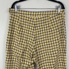 ModCloth Plaid Pants Womens 14 Yellow Black Boho Retro 90s