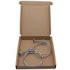 SKIR'CO (2 pcs) Adjustable Double Wire Hose Clamps 55-60 mm,