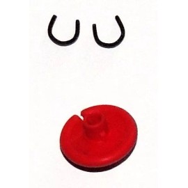 cir-cut archery 2 PCS Super Flexible KISSER Button Anchor Point Nose Bowstring Archery MADE USA - RED